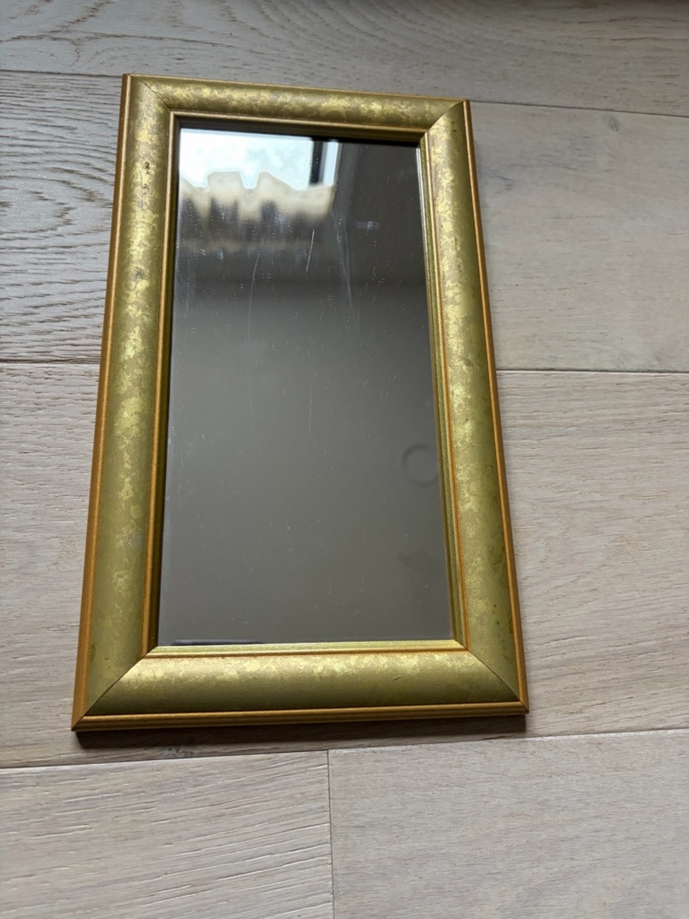 Gold Rectangular Wall Mirror - Classic Home Wall Decor